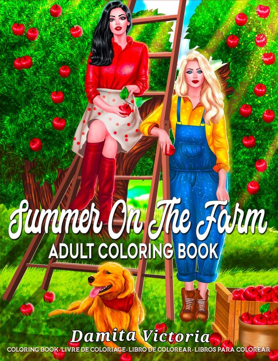 Adult Coloring Book Summer On The Farm