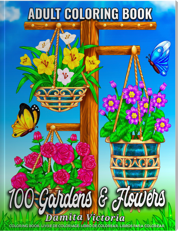 100 Gardens Flowers by Damita Victoria