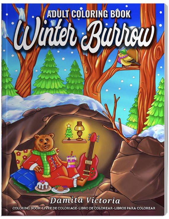 Winter Burrow Coloring Book by Damita Victoria